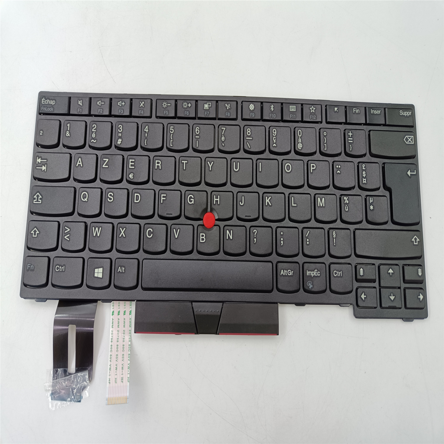 Replacement Notebook French FR Version Keyboard for Lenovo Thinkpad L380 Azerty Layout Laptop Keyboard with Trackpointer without Backlit